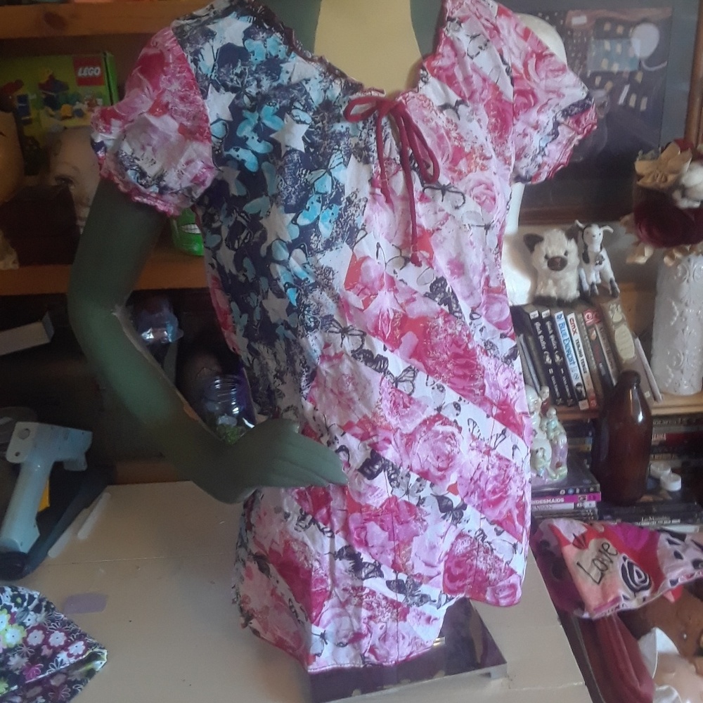 Rare Pattern Koi Scrub Top